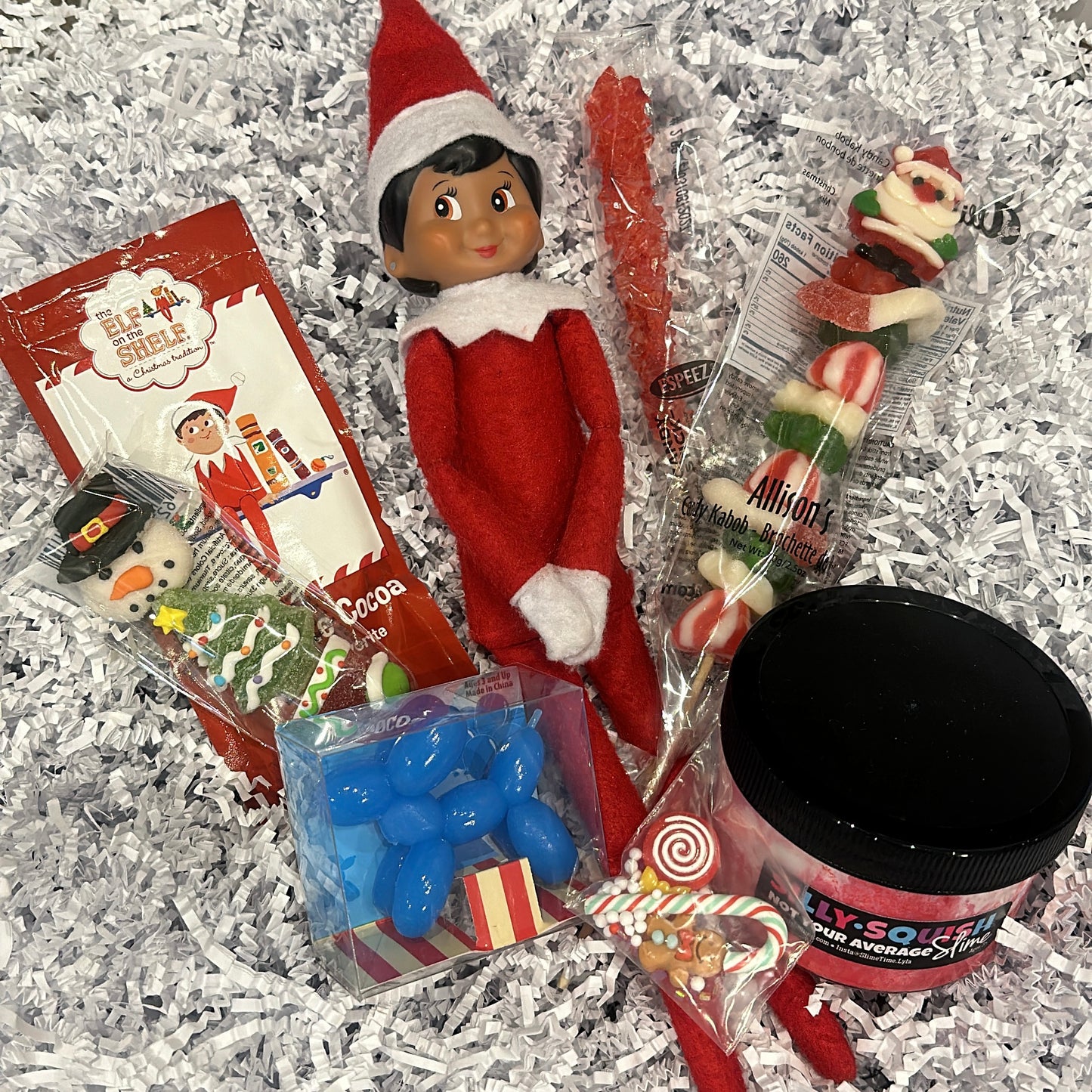CUSTOM BALLOON - ELF POP BALLOON WITH SLIME (PRICE DOES NOT INCLUDE ELF)