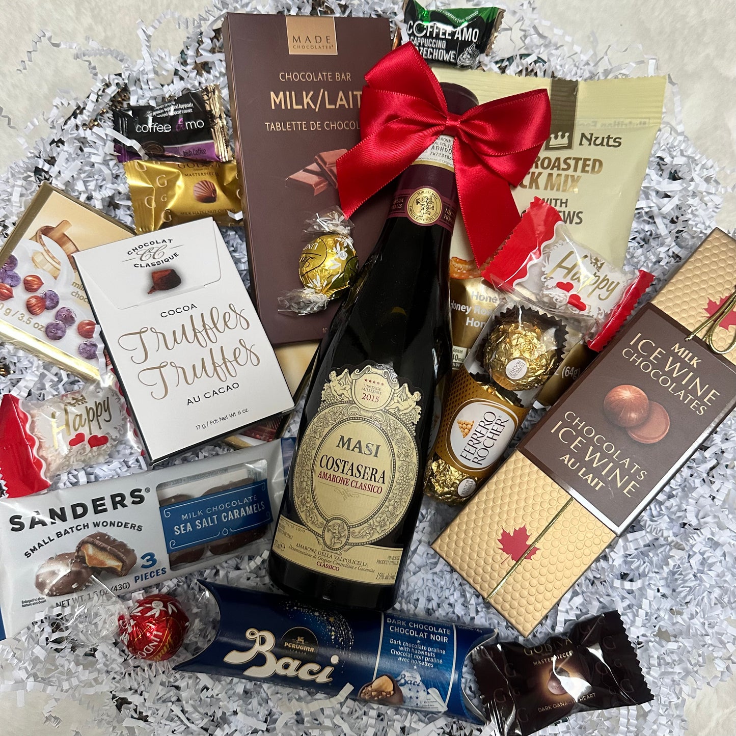 CHOCOLATE/NUTS & MASI 2015 RED WINE 375 ML