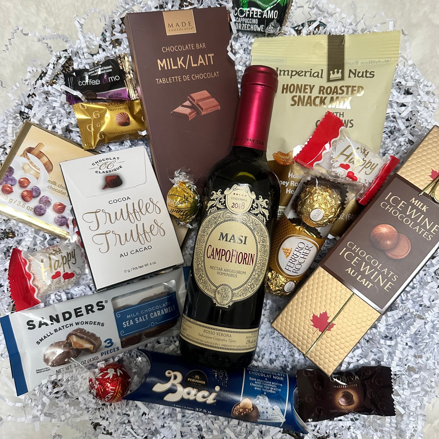 CHOCOLATE/NUTS & MASI 2018 RED WINE 375 ML