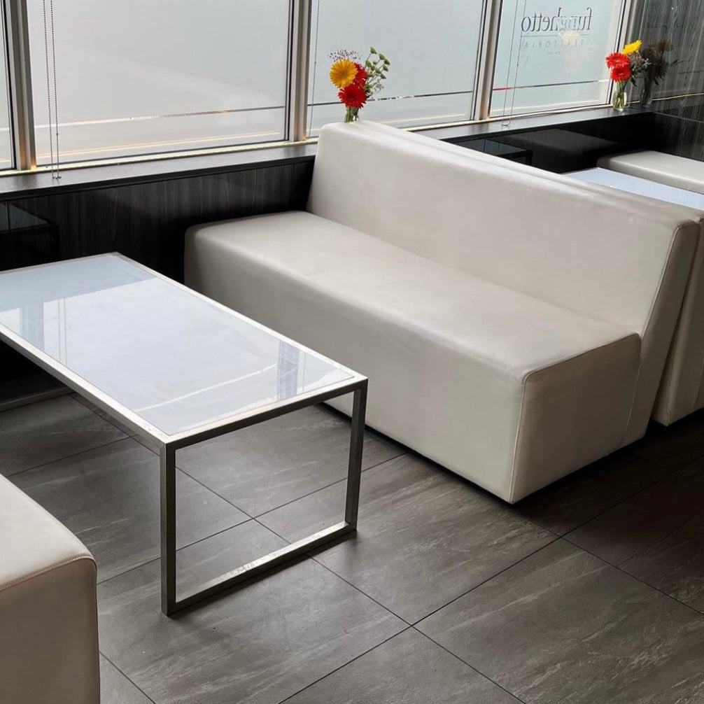 LEATHER L-SHAPED SOFA