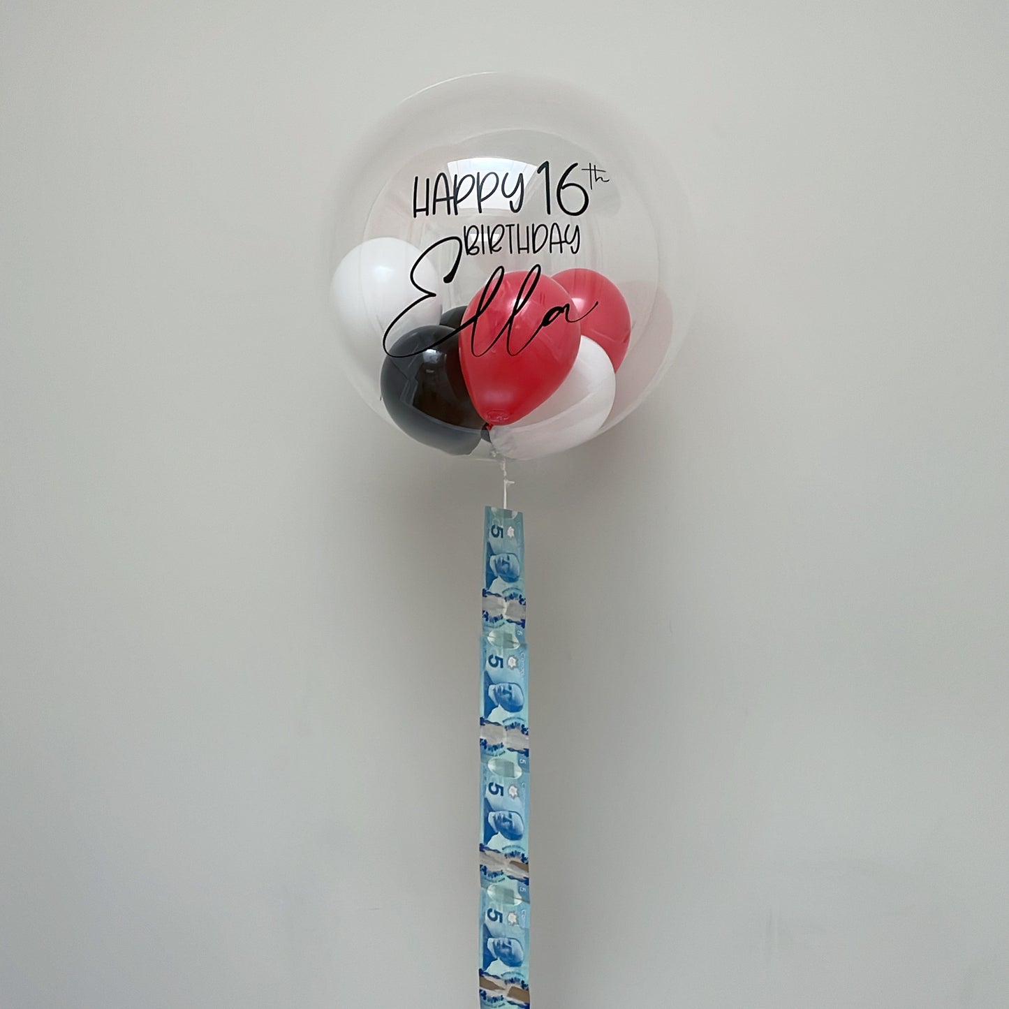 MONEY BALLOON - WITH MINI BALLOONS $90