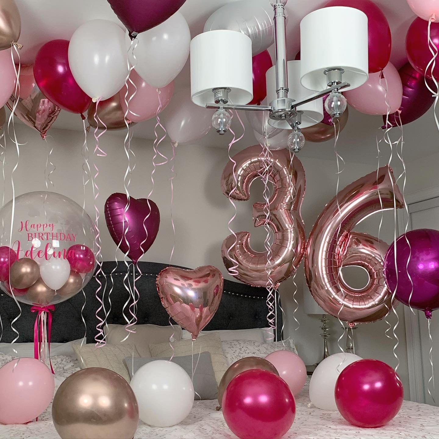 CEILING BALLOON BEDROOM SET UP 1
