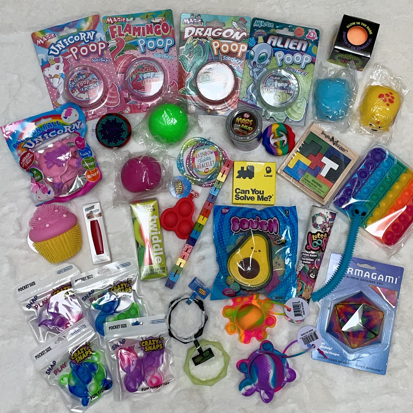 CANDY/CHOCOLATE $30 & FIDGETS $40