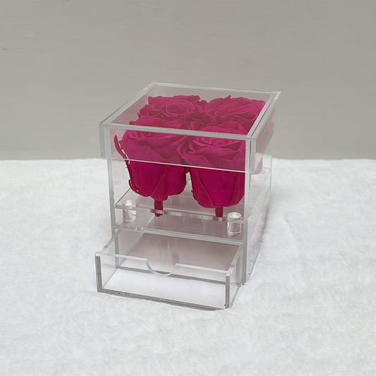 4 FOREVER ROSES WITH DRAWER