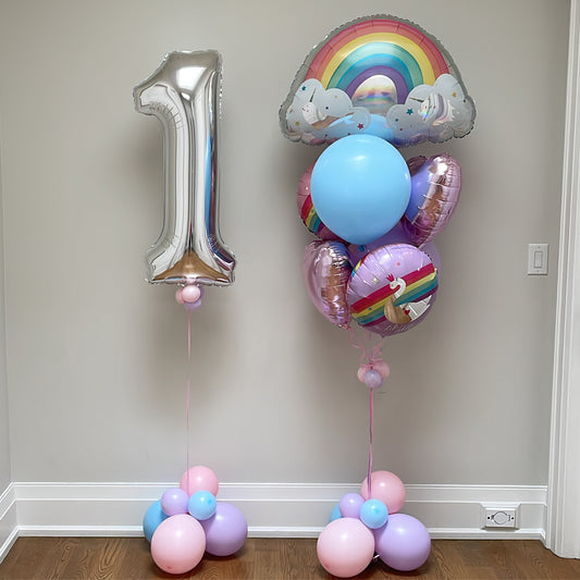 SILVER FOIL NUMBERS - SINGLE DIGIT