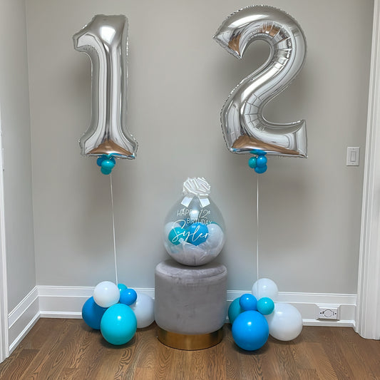 SILVER FOIL NUMBERS - DOUBLE DIGITS