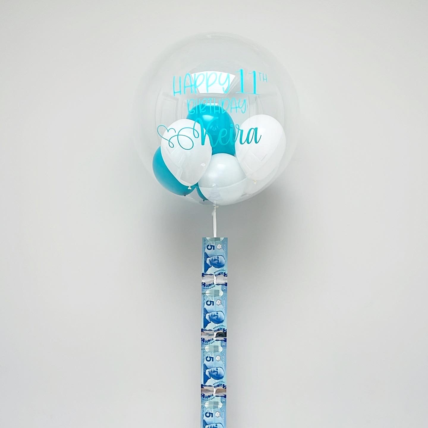 BUBBLE WITH MINI BALLOONS