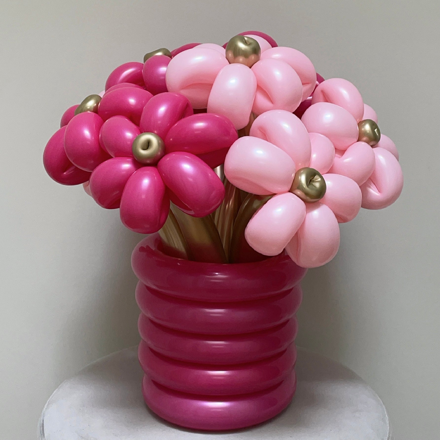 Flower Balloon Bouquet In Vase
