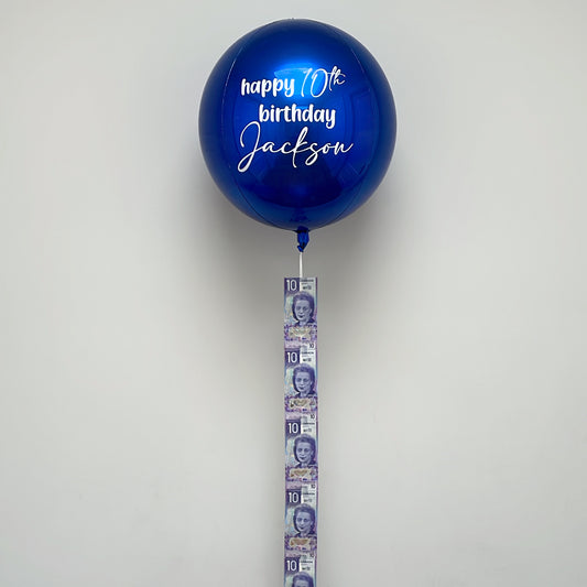 MONEY BALLOON - SOLID COLOUR $80