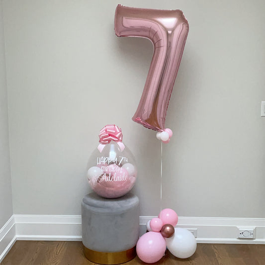 ROSE GOLD FOIL NUMBERS - SINGLE DIGIT