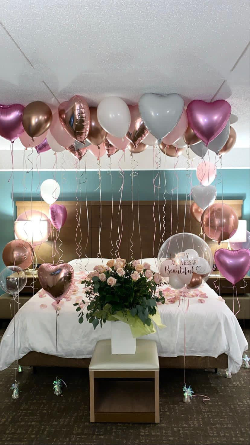 CEILING BALLOON BEDROOM SET UP 1