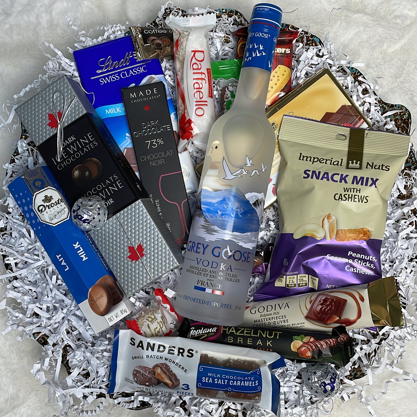 CHOCOLATE/NUTS & GREY GOOSE 375ML
