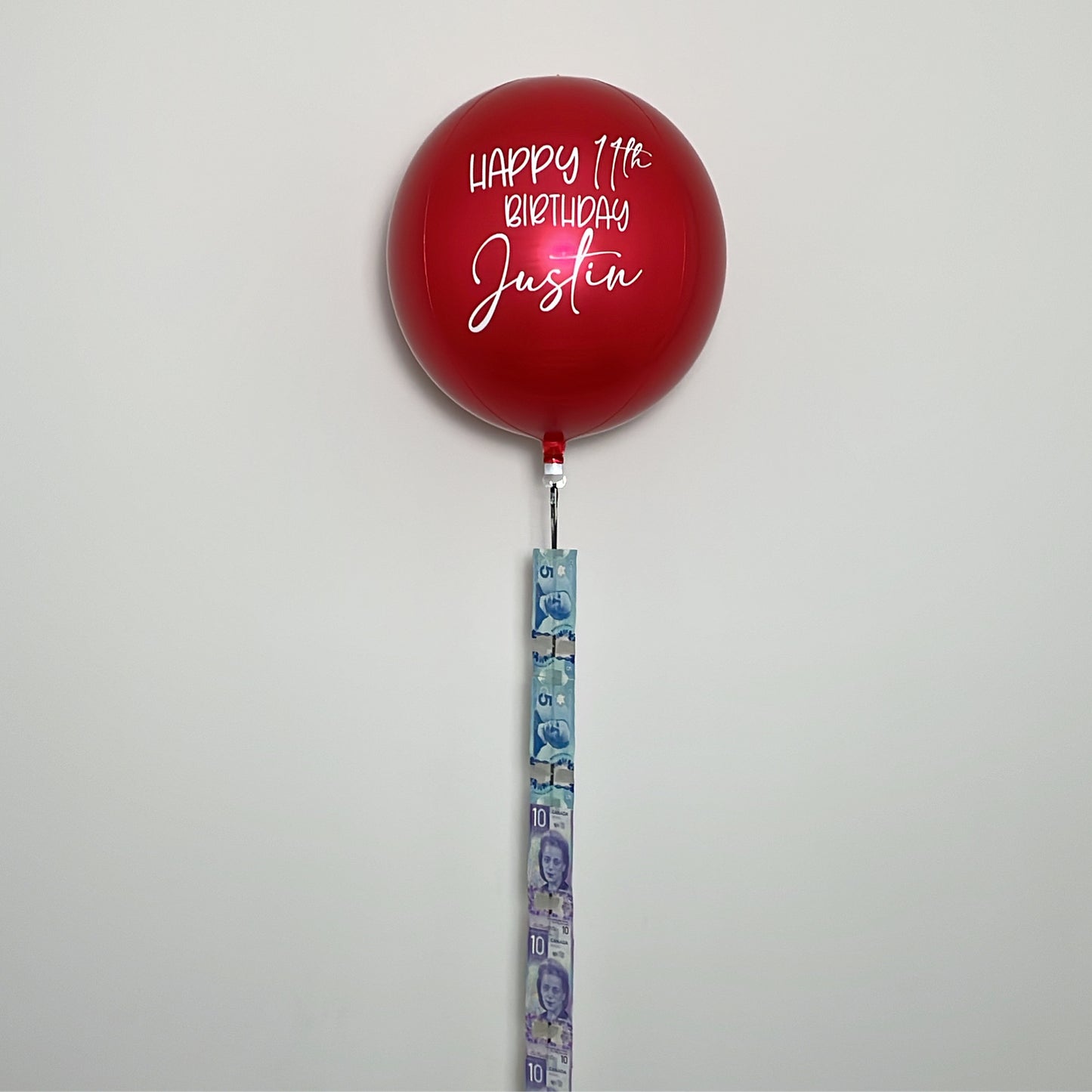 MONEY BALLOON - SOLID COLOUR $80