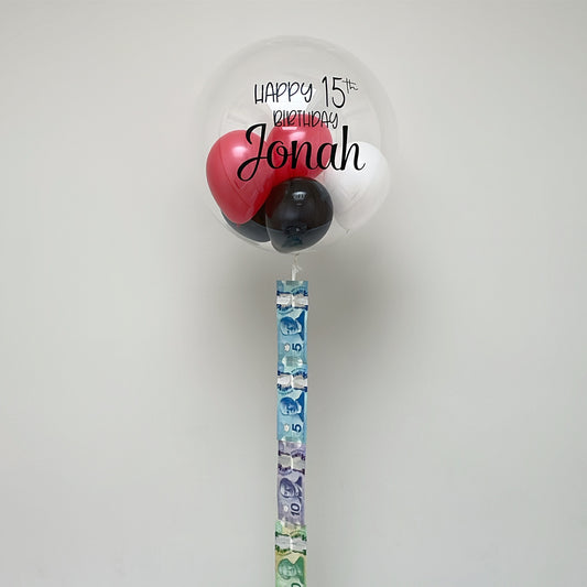 MONEY BALLOON - WITH MINI BALLOONS $90