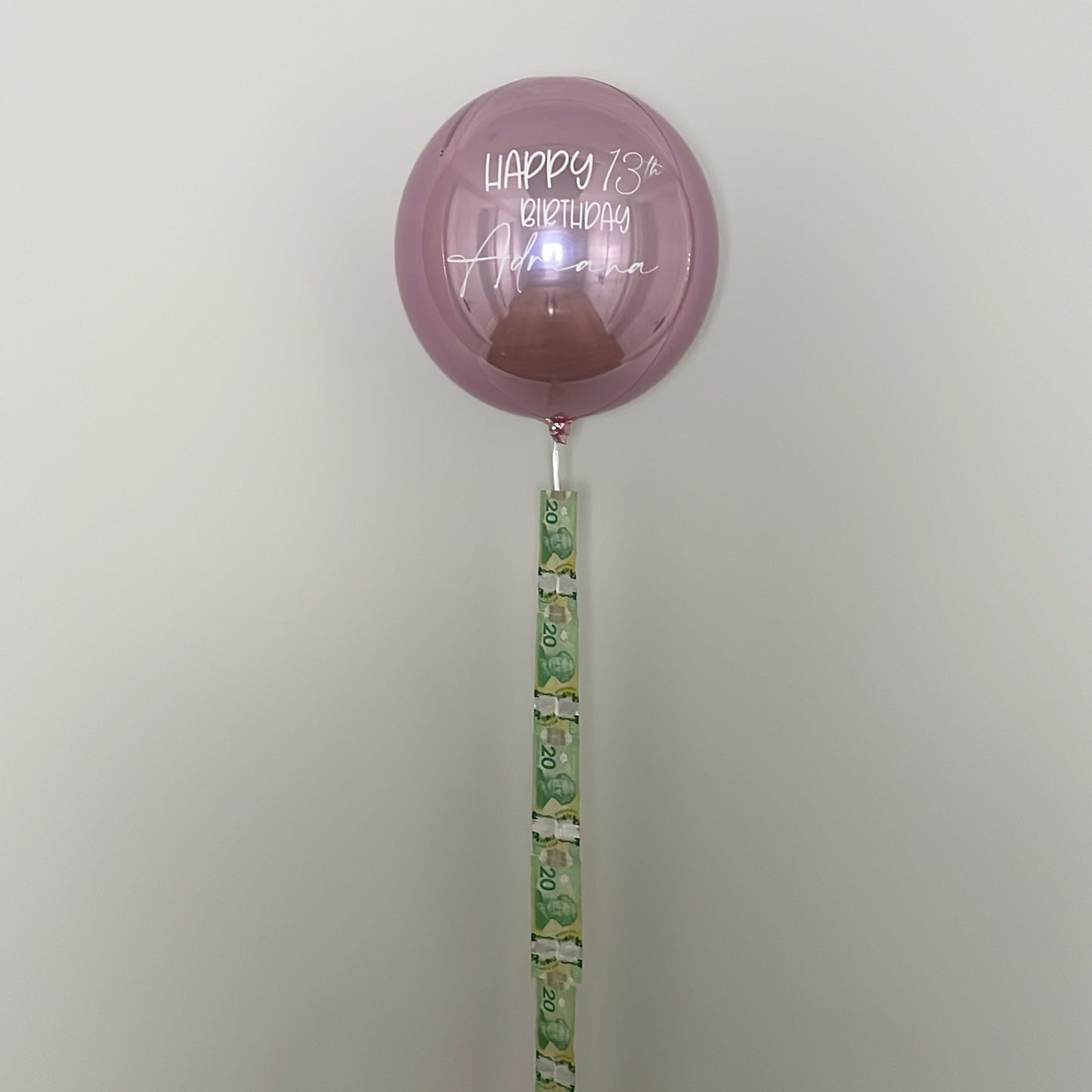 MONEY BALLOON - SOLID COLOUR $80