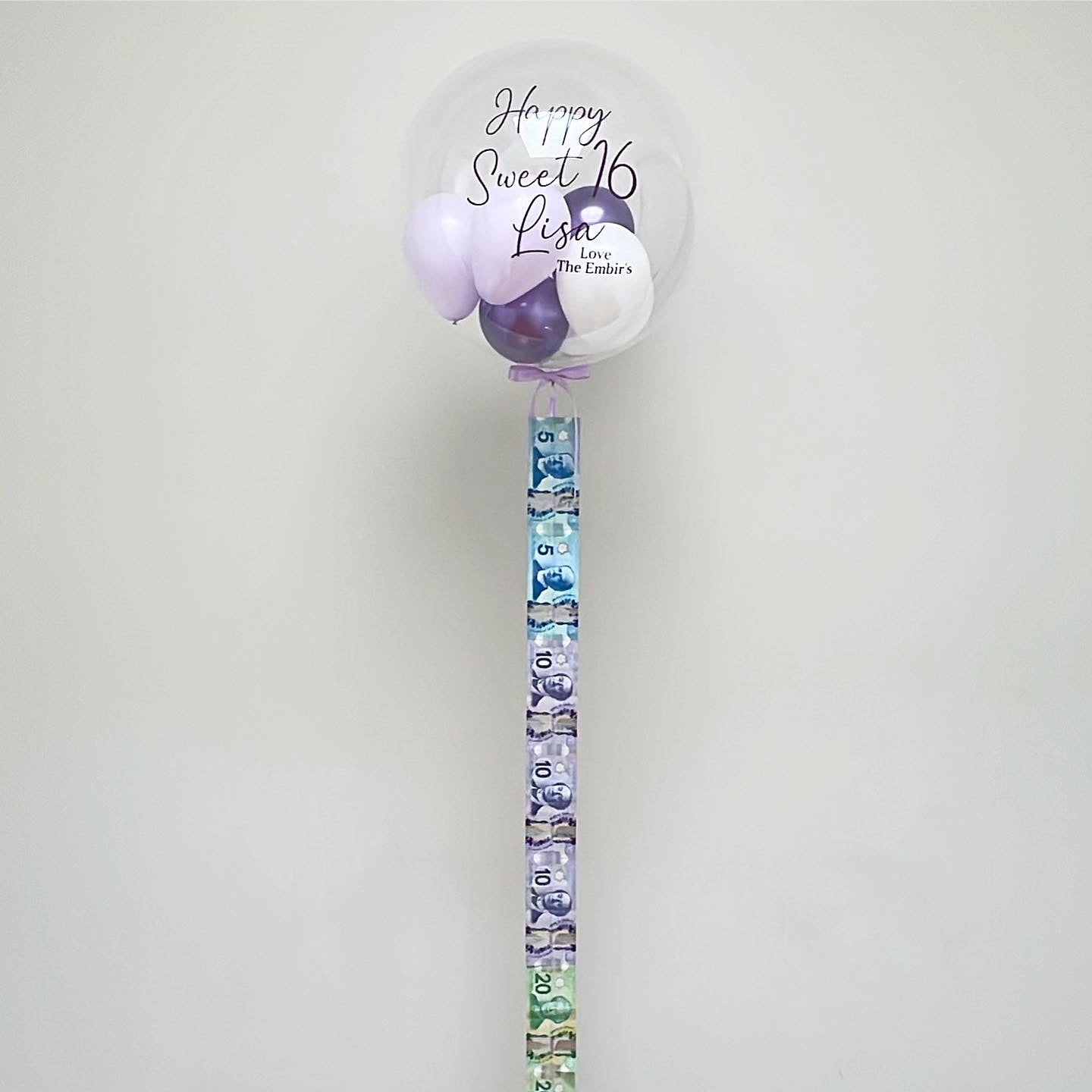 BUBBLE WITH MINI BALLOONS