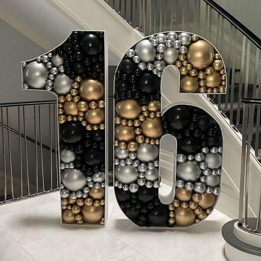 5 FT BALLOON MOSAIC $320 PER NUMBER/LETTER