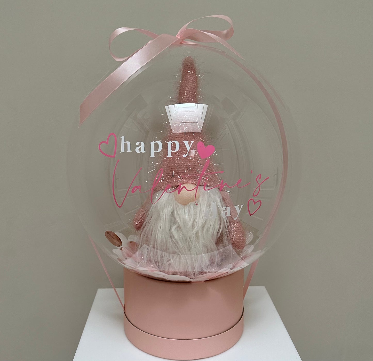 VALENTINE'S GNOME BUBBLE - PINK
