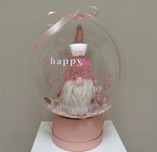 VALENTINE'S GNOME BUBBLE - PINK
