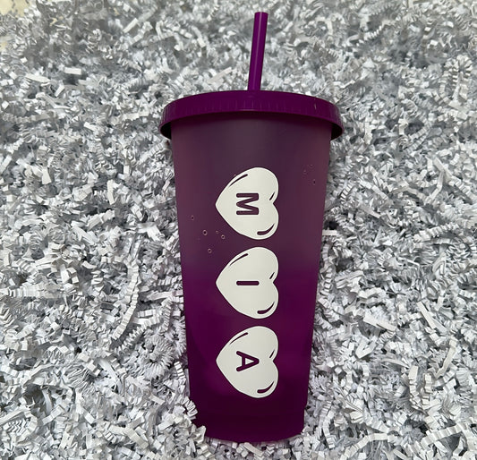VALENTINE'S TUMBLER - COLOUR CHANGING
