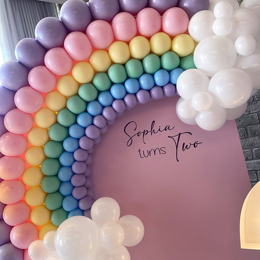 BACKDROP WITH RAINBOW STARTING AT $750