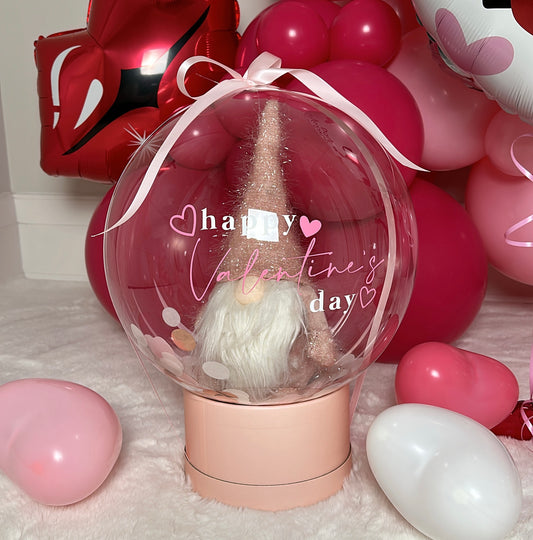 VALENTINE'S GNOME BUBBLE - PINK