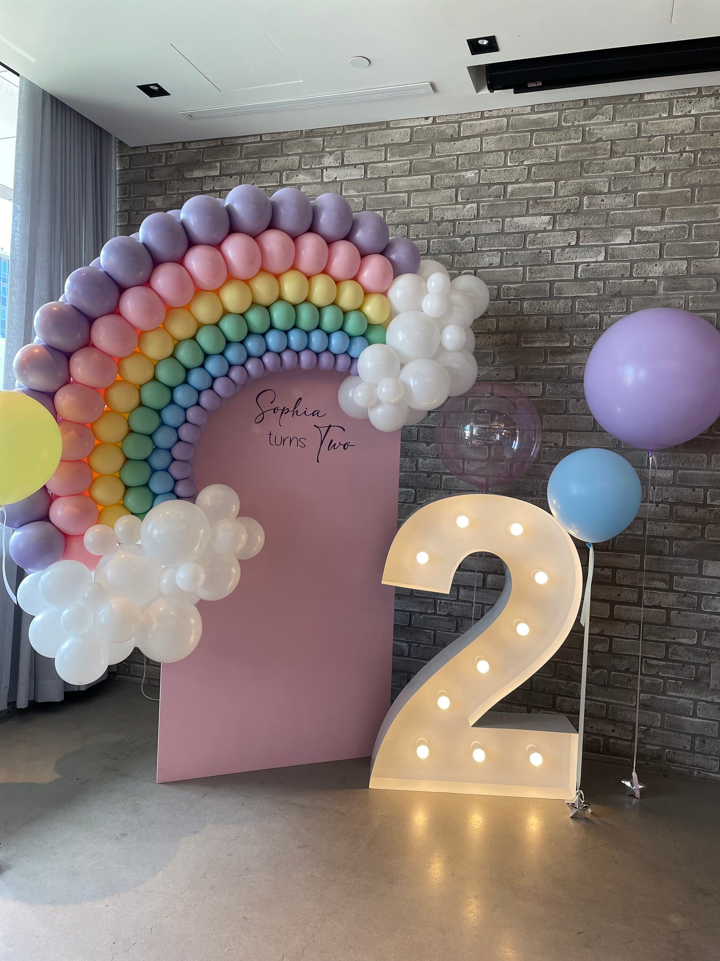 BACKDROP WITH RAINBOW STARTING AT $750