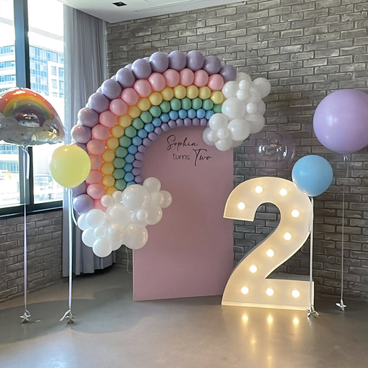 BACKDROP WITH RAINBOW STARTING AT $750