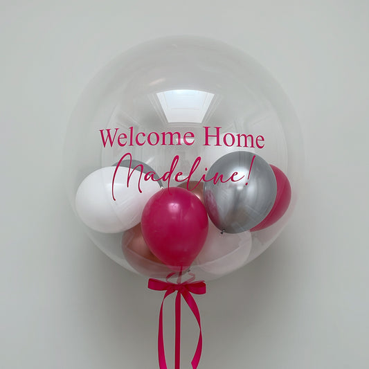 BUBBLE BALLOON WITH MINI BALLOONS - 24"