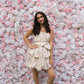 5D WHITE/PINK FLORAL WALL