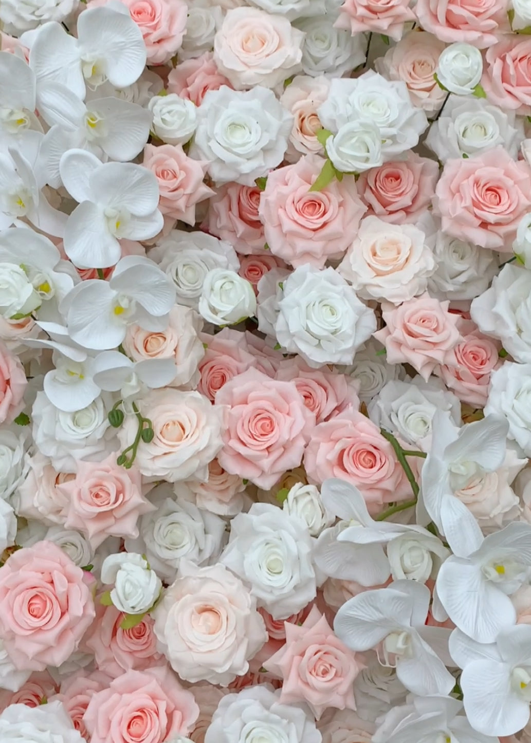 5D WHITE/PINK FLORAL WALL