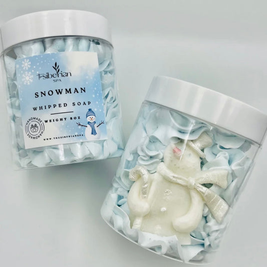 SNOWMAN WHIPPED SOAP