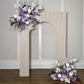 RECTANGLE RIPPLE BACKDROP WITH ARCH AND FLORAL STARTING AT $375