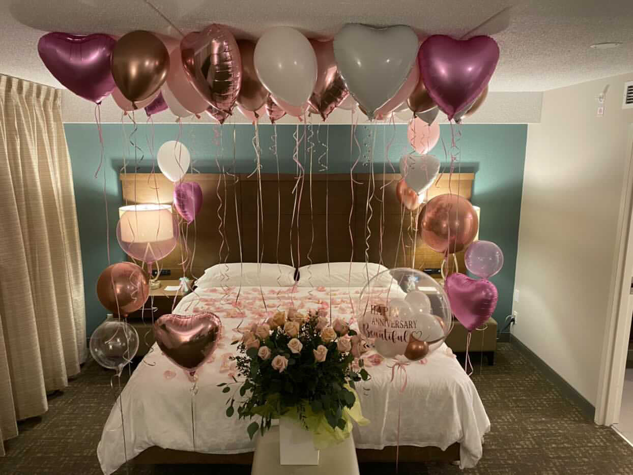 CEILING BALLOON BEDROOM SET UP 2