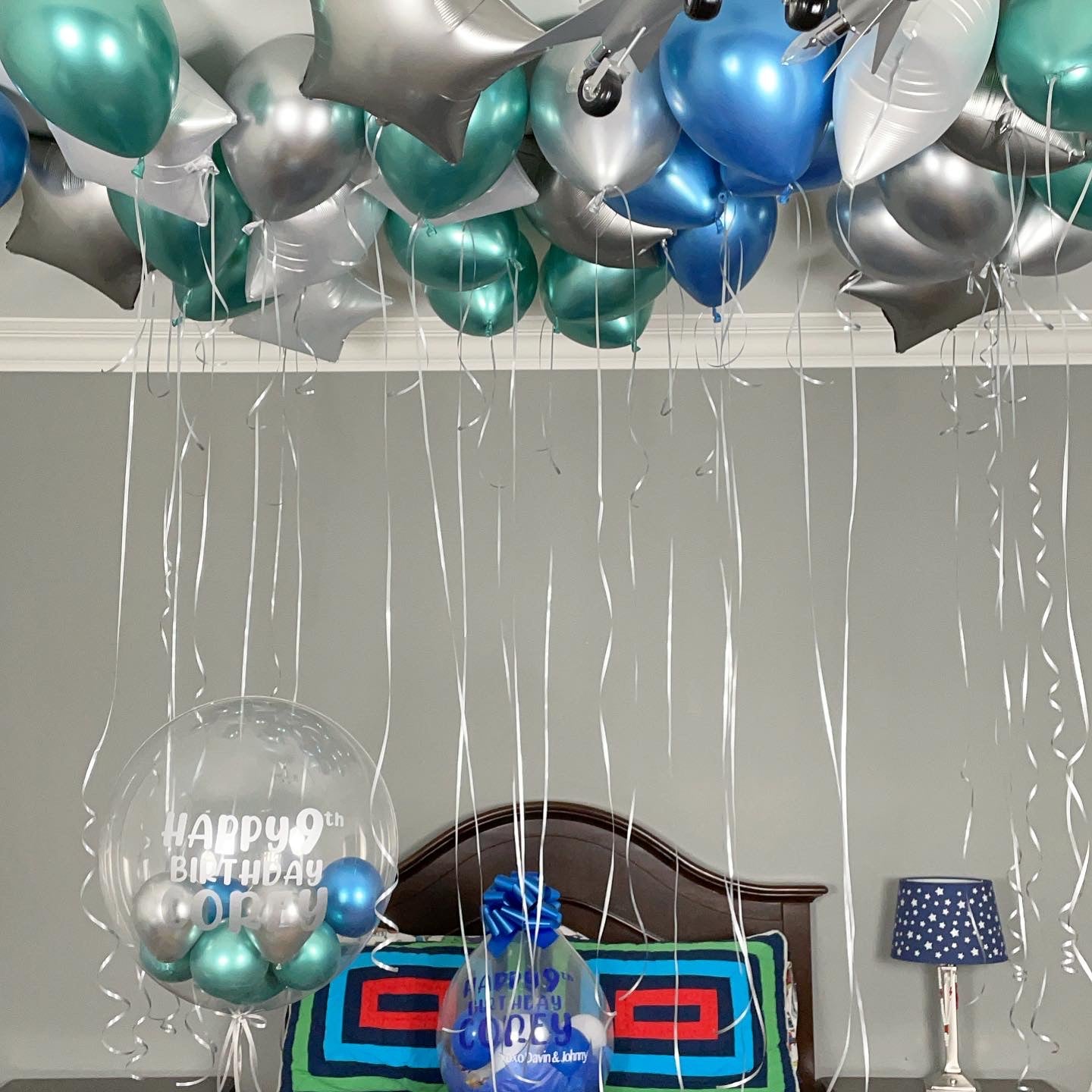 CEILING BALLOON BEDROOM SET UP 2