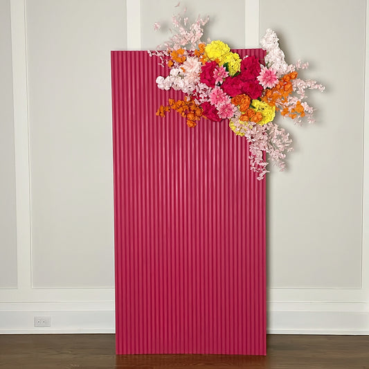 RECTANGLE RIPPLE BACKDROP AND FLORAL STARTING AT $300