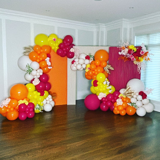 LUXE SET UP WITH BALLOONS AND FLORAL STARTING AT $1600