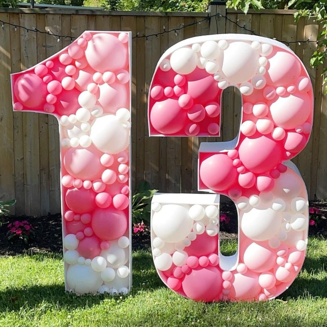 5 FT BALLOON MOSAIC $320 PER NUMBER/LETTER